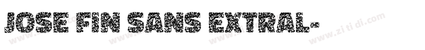 jose fin sans extral字体转换